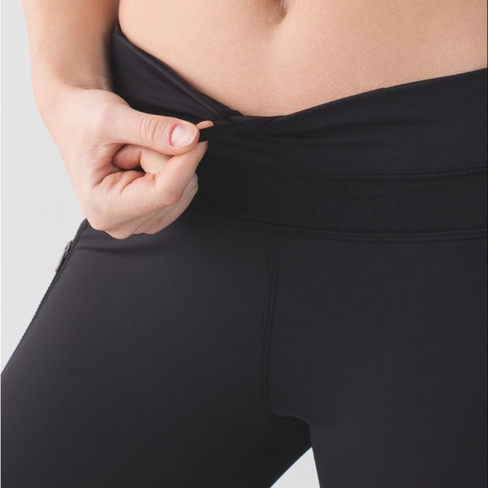 LULULEMON Inspire Tight II Black Mesh Panel Leggings - Picture 10 of 11